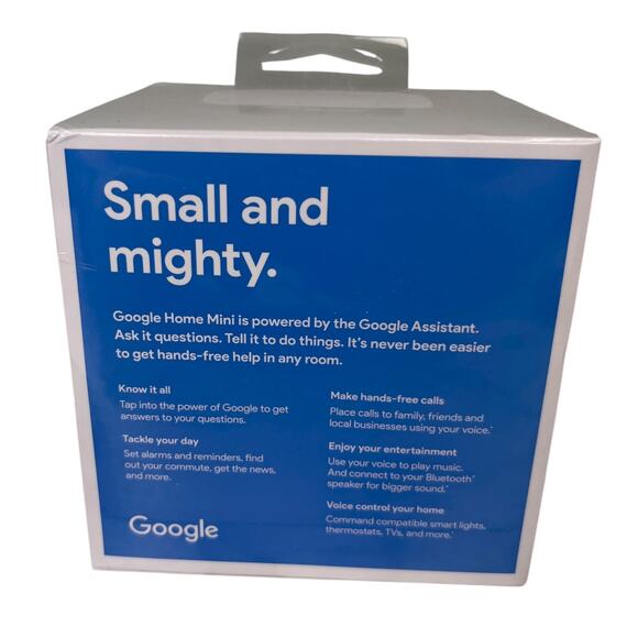 Google Home Mini Smart Speaker Google Assistant Chalk GA00210-US New - Picture 8 of 10